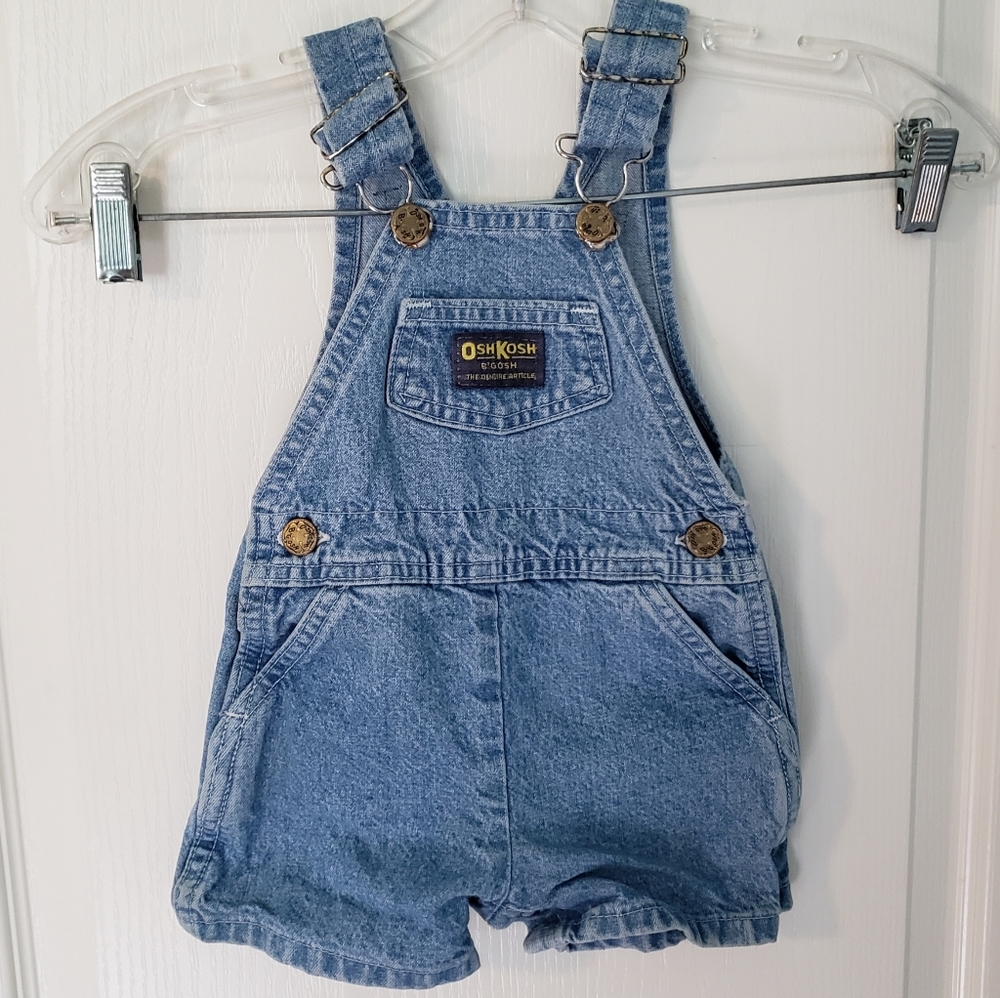 Vintage Oshkosh Vestbak Shortalls Overalls Shorts 12 Months